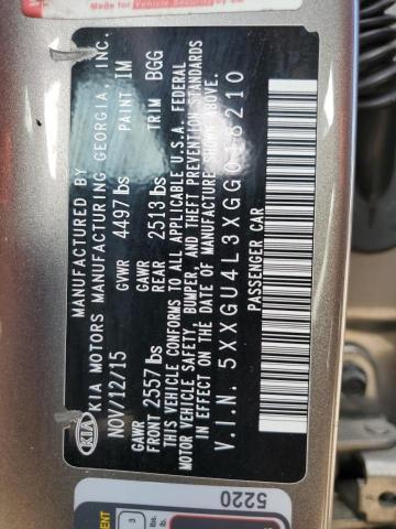 Photo 10 from auction – 2016 KIA OPTIMA EX with VIN 5XXGU4L3XGG018210