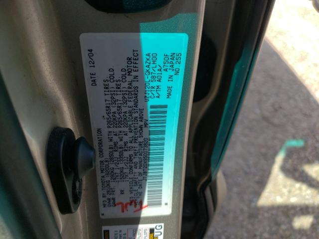 Photo 10 from auction – 2005 LEXUS GX 470 with VIN JTJBT20X950073820