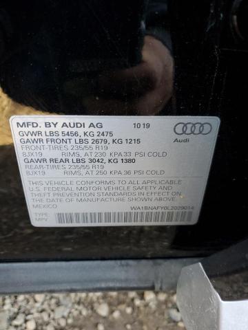 Photo 10 from auction – 2020 AUDI Q5 with VIN WA1BNAFY0L2029014