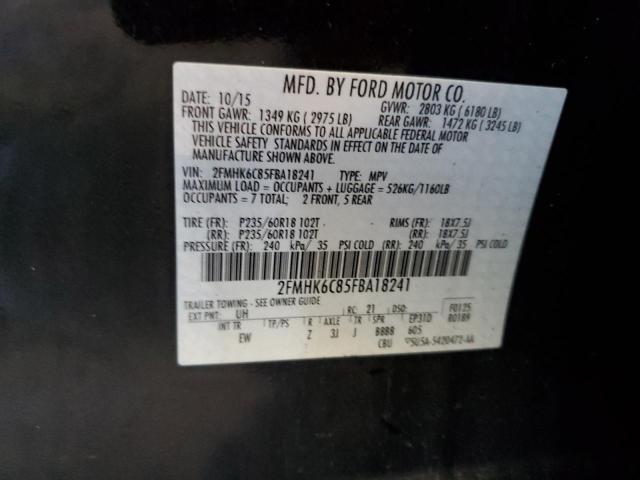 Photo 10 from auction – 2015 FORD FLEX SEL with VIN 2FMHK6C85FBA18241