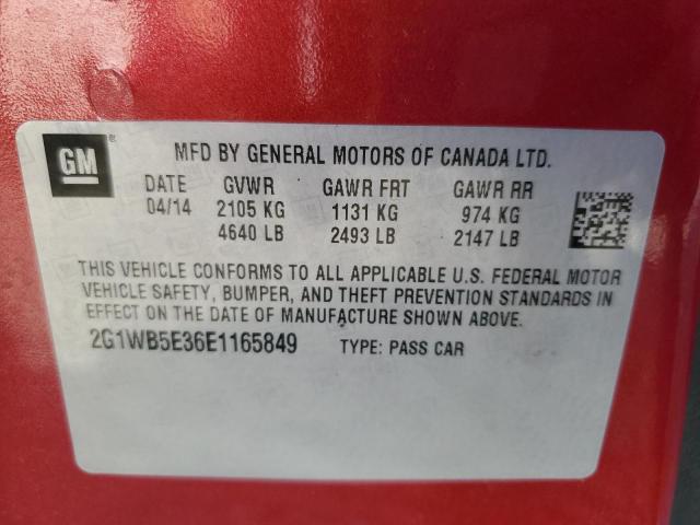 Photo 10 from auction – 2014 CHEVROLET IMPALA LIM with VIN 2G1WB5E36E1165849