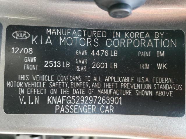 Photo 10 from auction – 2009 KIA RONDO BASE with VIN KNAFG529297263901