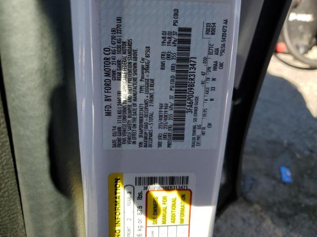 Photo 10 from auction – 2014 FORD FUSION TIT with VIN 3FA6P0D98ER313471