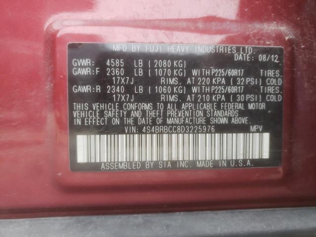 Снимка 10 от търг – 2013 SUBARU OUTBACK 2. с VIN 4S4BRBCC8D3225976