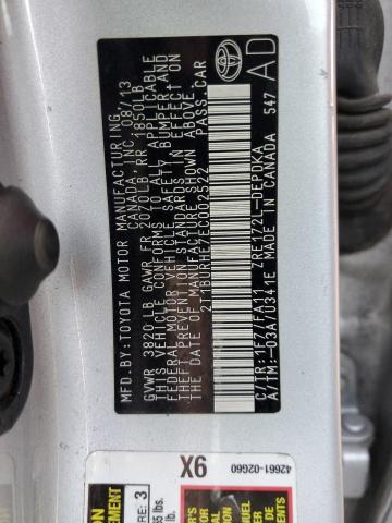 Photo 10 from auction – 2014 TOYOTA COROLLA L with VIN 2T1BURHE7EC002522