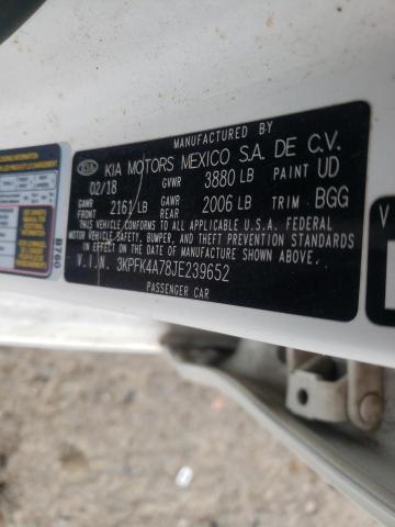 Photo 10 from auction – 2018 KIA FORTE LX with VIN 3KPFK4A78JE239652