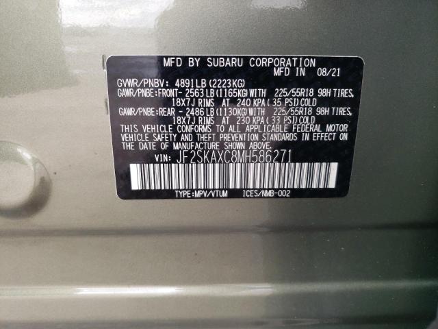 صورة رقم 10 من المزاد - 2021 SUBARU FORESTER T مع VIN JF2SKAXC8MH586271