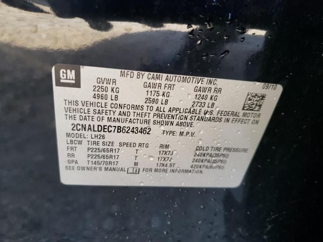 Photo 10 from auction – 2011 CHEVROLET EQUINOX LT with VIN 2CNALDEC7B6243462