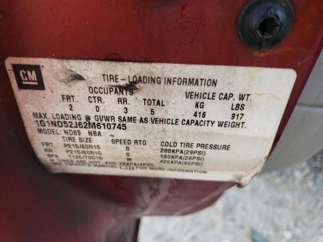 Photo 10 from auction – 2002 CHEVROLET MALIBU with VIN 1G1ND52J62M610745