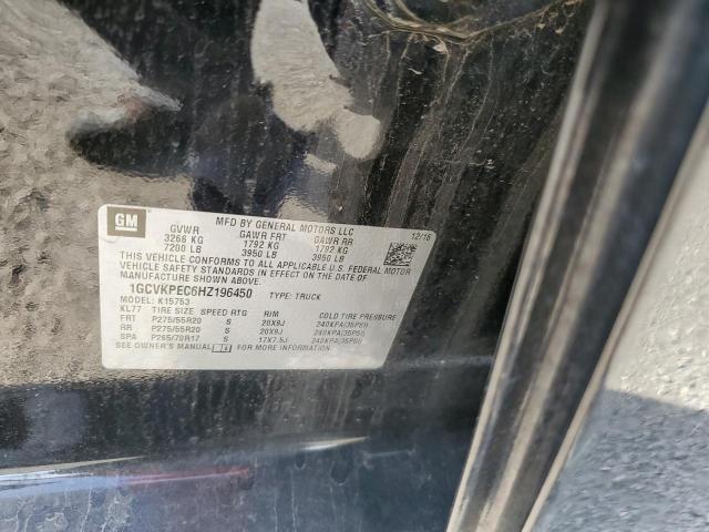 Photo 10 from auction – 2017 CHEVROLET SILVERADO with VIN 1GCVKPEC6HZ196450