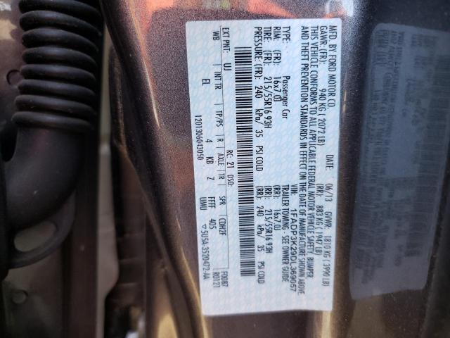 Photo 10 from auction – 2013 FORD FOCUS SE with VIN 1FADP3K29DL369057