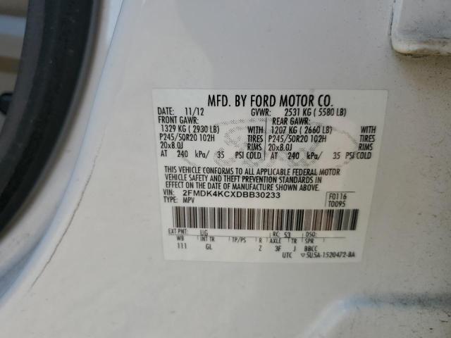 Photo 10 from auction – 2013 FORD EDGE LIMIT with VIN 2FMDK4KCXDBB30233