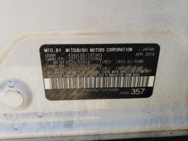 Photo 10 from auction – 2018 MITSUBISHI OUTLANDER with VIN JA4AR3AU7JU016388
