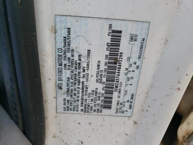 Photo 10 from auction – 2004 FORD FREESTAR S with VIN 2FMZA57644BA95299