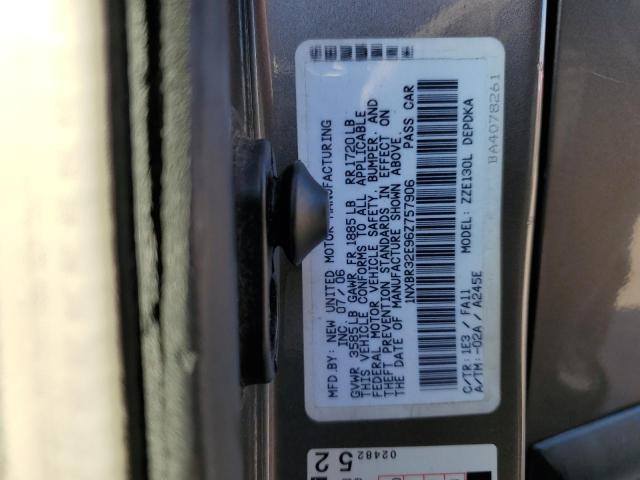 Photo 10 from auction – 2006 TOYOTA COROLLA CE with VIN 1NXBR32E96Z757906