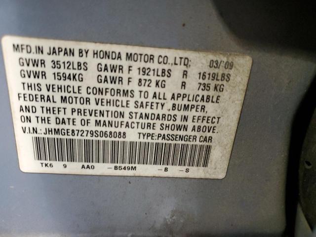 Photo 10 from auction – 2009 HONDA FIT with VIN JHMGE87279S068088