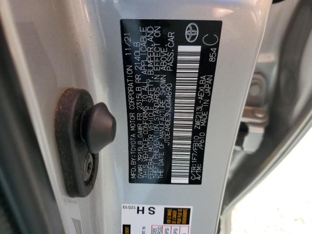 Photo 10 from auction – 2022 TOYOTA COROLLA LE with VIN JTDEAMDE3NJ044690
