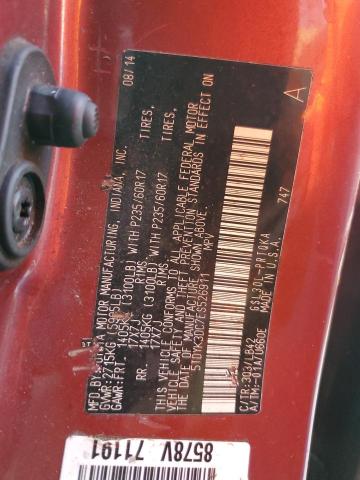 Photo 10 from auction – 2014 TOYOTA SIENNA XLE with VIN 5TDYK3DC7ES526911