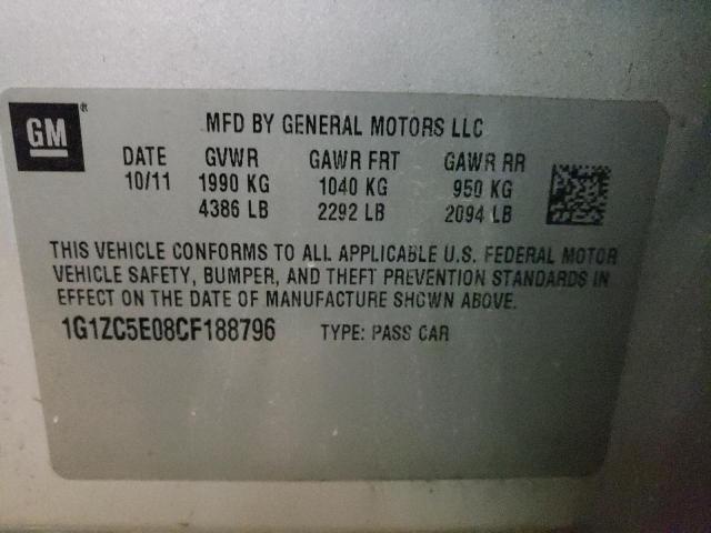 Photo 10 from auction – 2012 CHEVROLET MALIBU 1LT with VIN 1G1ZC5E08CF188796