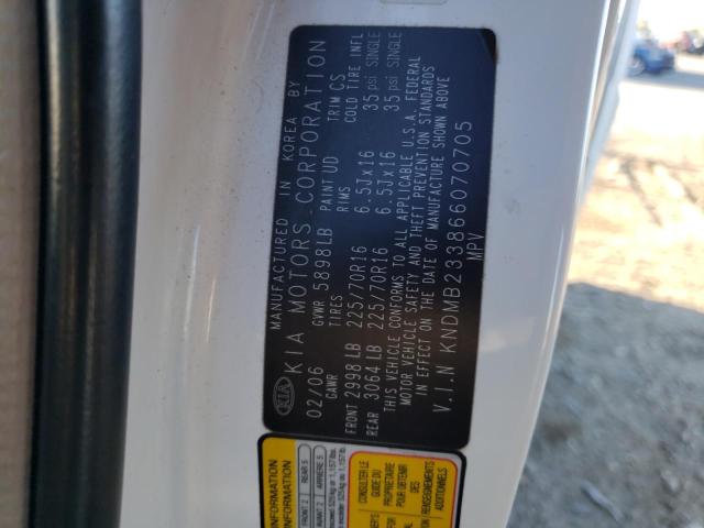 Photo 10 from auction – 2006 KIA SEDONA EX with VIN KNDMB233866070705