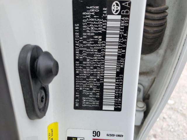 Photo 10 from auction – 2014 TOYOTA COROLLA L with VIN 5YFBURHE5EP103283