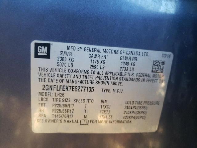 Photo 10 from auction – 2014 CHEVROLET EQUINOX LT with VIN 2GNFLFEK7E6277135