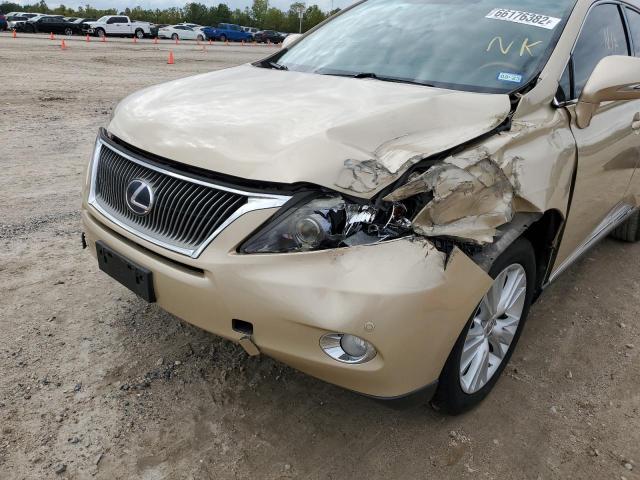Photo 9 from auction – 2010 LEXUS RX 450 with VIN JTJZB1BA1A2004123