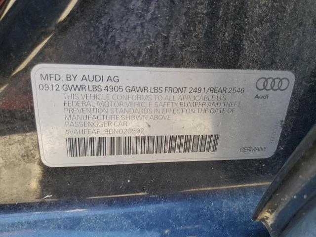 Photo 10 from auction – 2013 AUDI A4 PREMIUM with VIN WAUFFAFL9DN020592