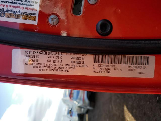 Photo 10 from auction – 2015 DODGE CHALLENGER with VIN 2C3CDZBG4FH733631