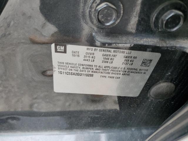 Photo 10 from auction – 2016 CHEVROLET MALIBU LIM with VIN 1G11C5SA2GU119288