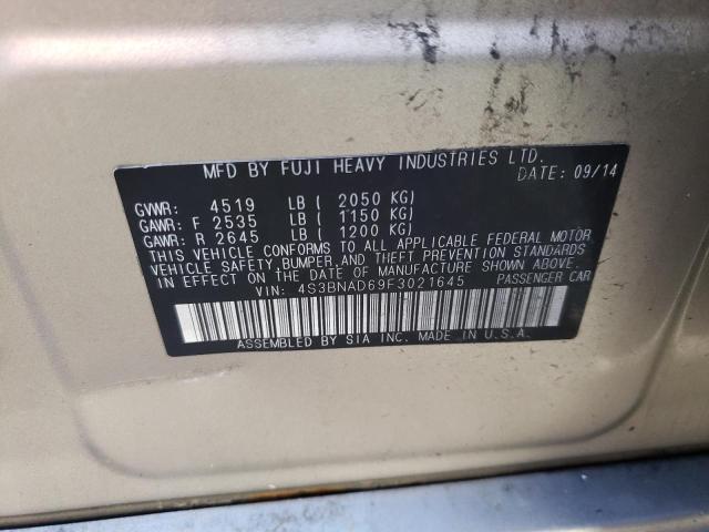 Photo 10 from auction – 2015 SUBARU LEGACY 2.5 with VIN 4S3BNAD69F3021645