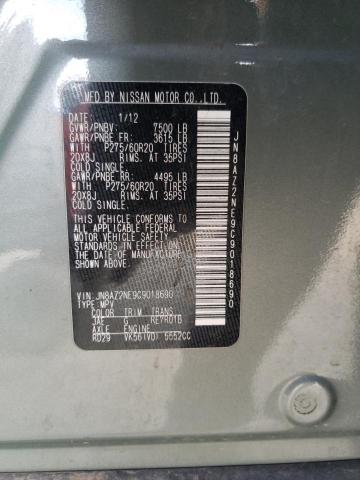 Photo 10 from auction – 2012 INFINITI QX56 with VIN JN8AZ2NE9C9018690