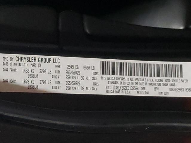 Photo 10 from auction – 2014 JEEP GRAND CHER with VIN 1C4RJFBG9EC139566