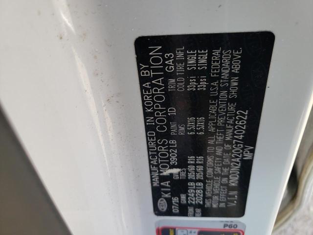 Photo 10 from auction – 2016 KIA SOUL with VIN KNDJN2A20G7402622
