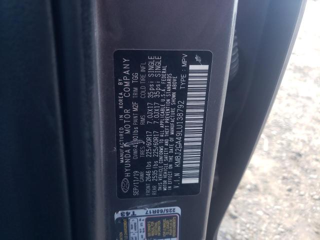 Photo 10 from auction – 2020 HYUNDAI TUCSON SE with VIN KM8J2CA49LU138792