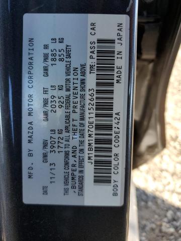 Photo 10 from auction – 2014 MAZDA 3 GRAND TO with VIN JM1BM1M70E1152663