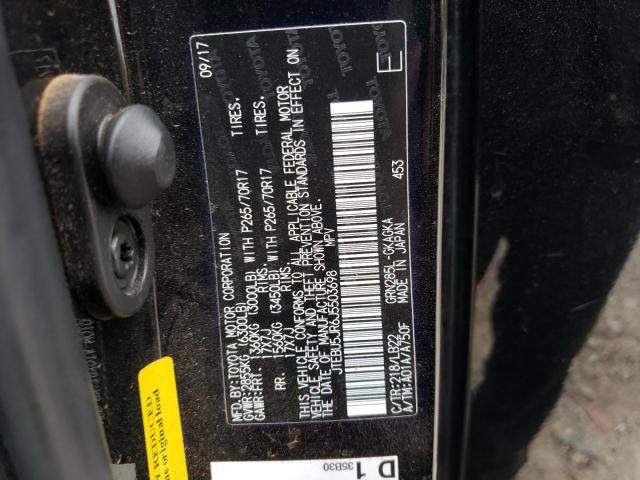 Photo 10 from auction – 2018 TOYOTA 4RUNNER SR with VIN JTEBU5JR6J5503698