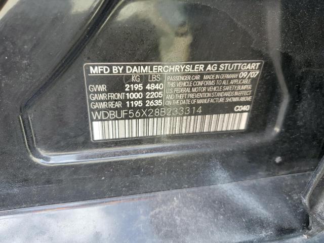 Photo 10 from auction – 2008 MERCEDES-BENZ E 350 with VIN WDBUF56X28B233314