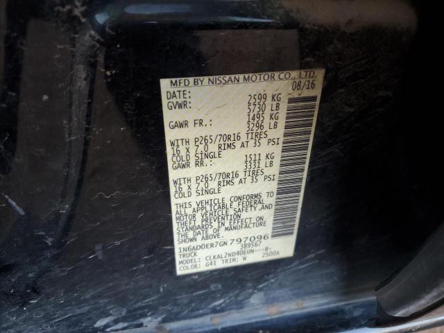Photo 10 from auction – 2016 NISSAN FRONTIER S with VIN 1N6AD0ER7GN797096