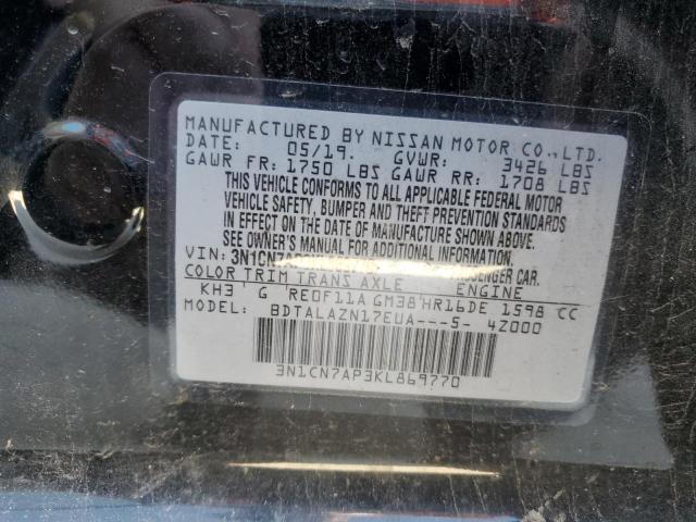 Photo 10 from auction – 2019 NISSAN VERSA S with VIN 3N1CN7AP3KL869770
