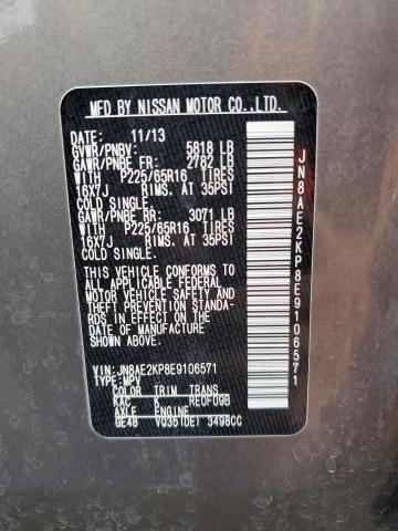 Photo 10 from auction – 2014 NISSAN QUEST S with VIN JN8AE2KP8E9106571