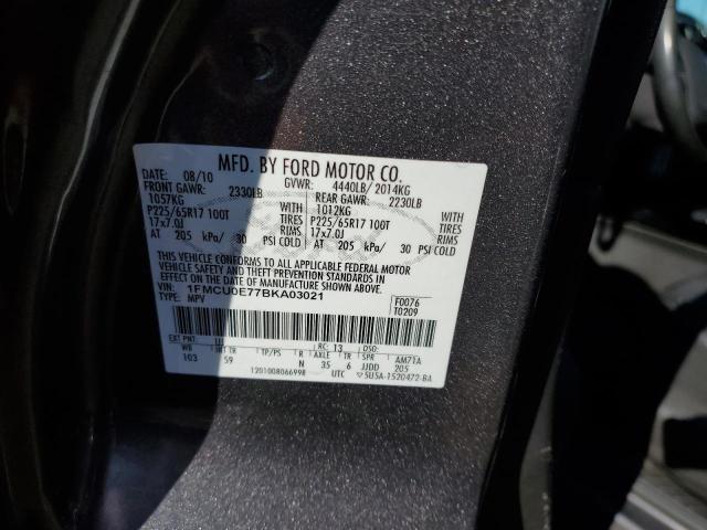 Photo 10 from auction – 2011 FORD ESCAPE LIM with VIN 1FMCU0E77BKA03021