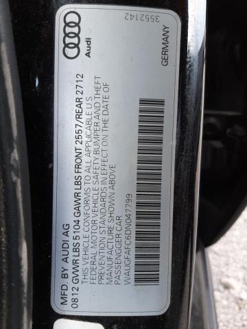 Photo 10 from auction – 2013 AUDI A6 PREMIUM with VIN WAUGFAFC6DN047799