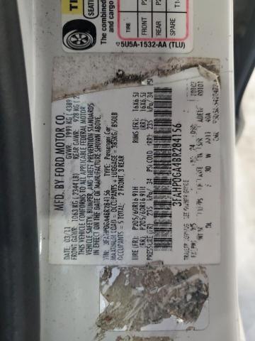 Photo 10 from auction – 2011 FORD FUSION S with VIN 3FAHP0GA4BR284156