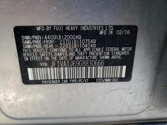 Photo 10 from auction – 2016 SUBARU WRX LIMITE with VIN JF1VA1J69G8830666