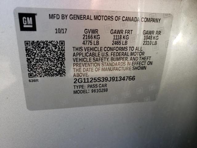 Photo 10 from auction – 2018 CHEVROLET IMPALA PRE with VIN 2G1125S39J9134766