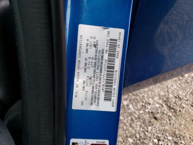 Photo 10 from auction – 2012 MAZDA 3 I with VIN JM1BL1V77C1603568