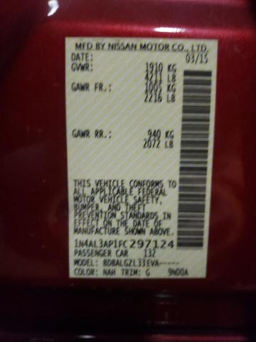 Photo 10 from auction – 2015 NISSAN ALTIMA 2.5 with VIN 1N4AL3AP1FC297124