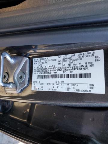 Photo 10 from auction – 2016 FORD ESCAPE SE with VIN 1FMCU0GX7GUB17934