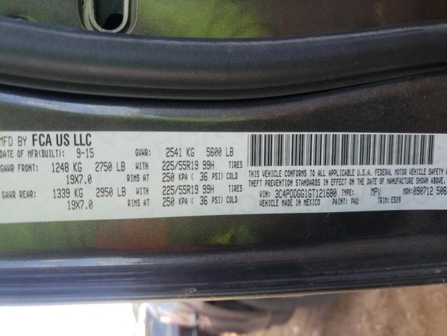 Photo 10 from auction – 2016 DODGE JOURNEY CR with VIN 3C4PDDGG1GT121680